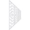 Ekena Millwork Set of Four Panels for 94 1/2"W x 28 1/4"H Parker Fretwork Wainscot Wall Paneling WPKP14X01X47PKR - alternate 2